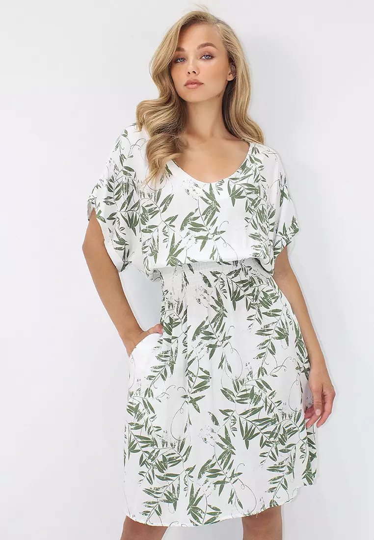 Viscose V-Neck Dress