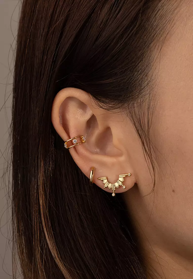 Sunseeker Horizon Gold Drop Earrings