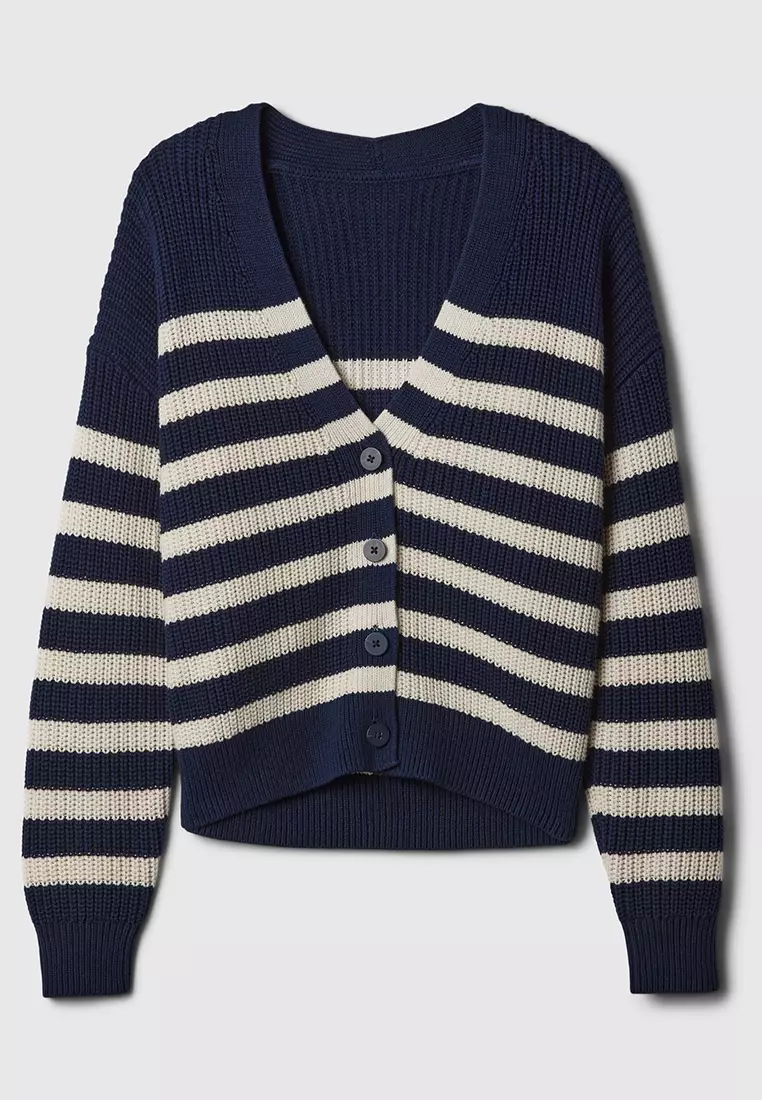 Gap striped cardigan outlet