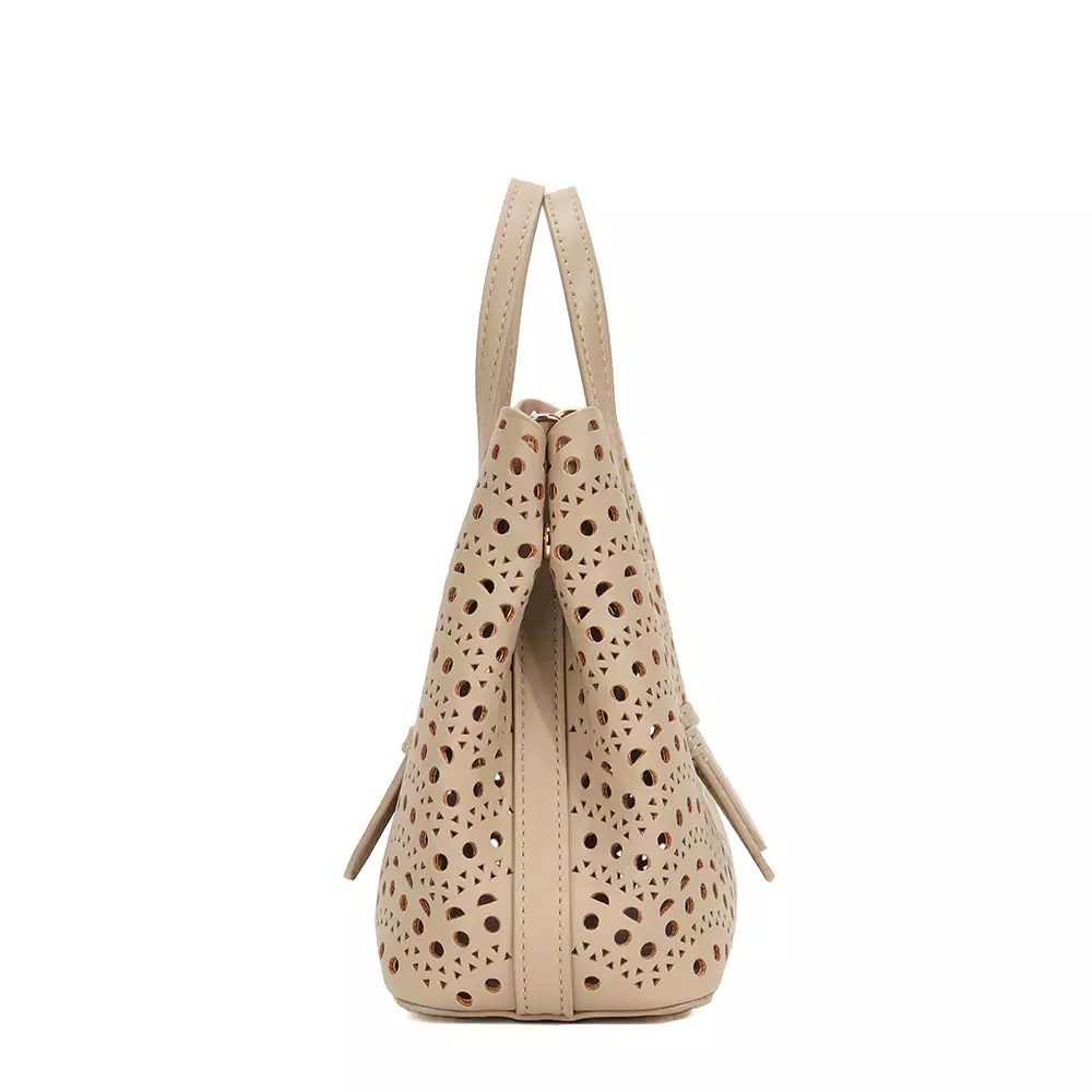 En-ji Sosan Handbag Wanita Warna Khaki