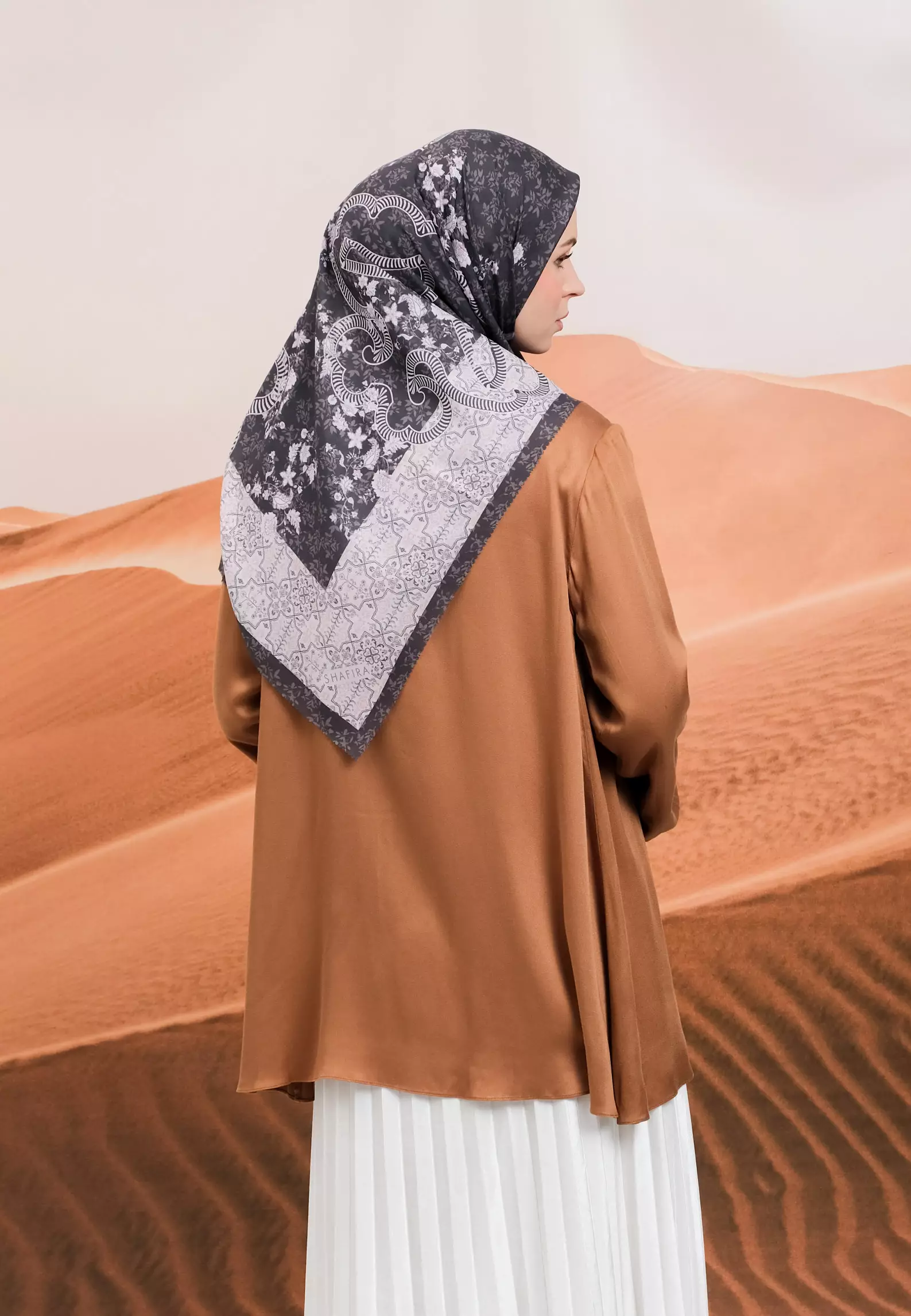 Rocha Printed Scarf | Hijab Segi Empat Motif