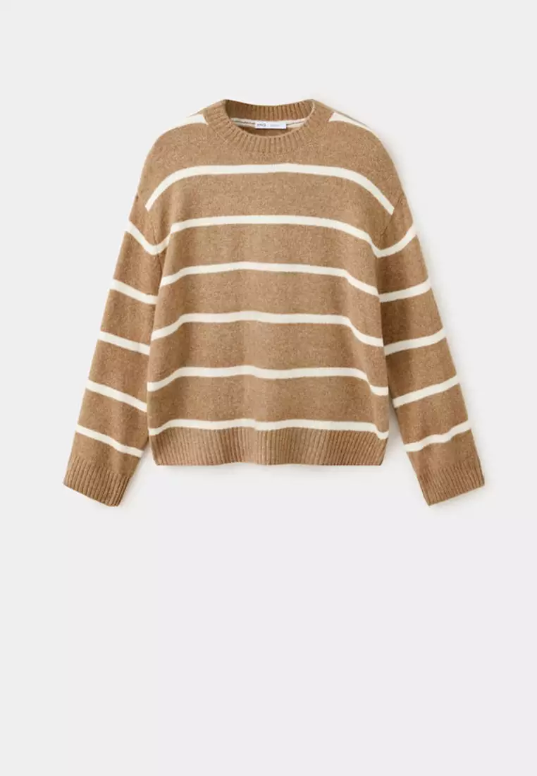 Buy Mango Round-Neck Striped Sweater 2026 Online | ZALORA Philippines