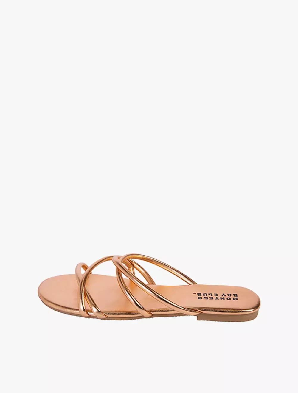 Payless Montego Bay Club Womens Chima Strappy Sandals - Rose Gold_05