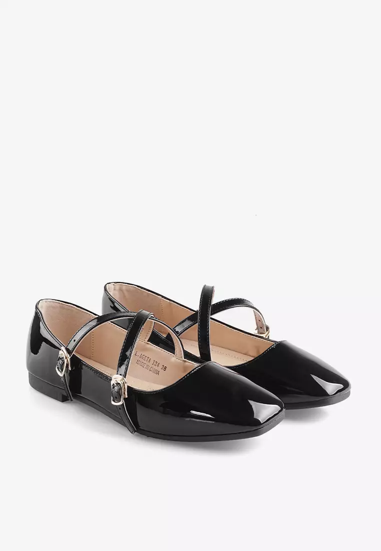 Sepatu Flatshoes Balet Formal Wanita L.Ageta