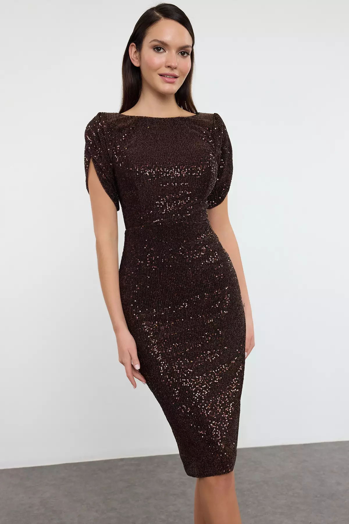 Sequin Midi Dress