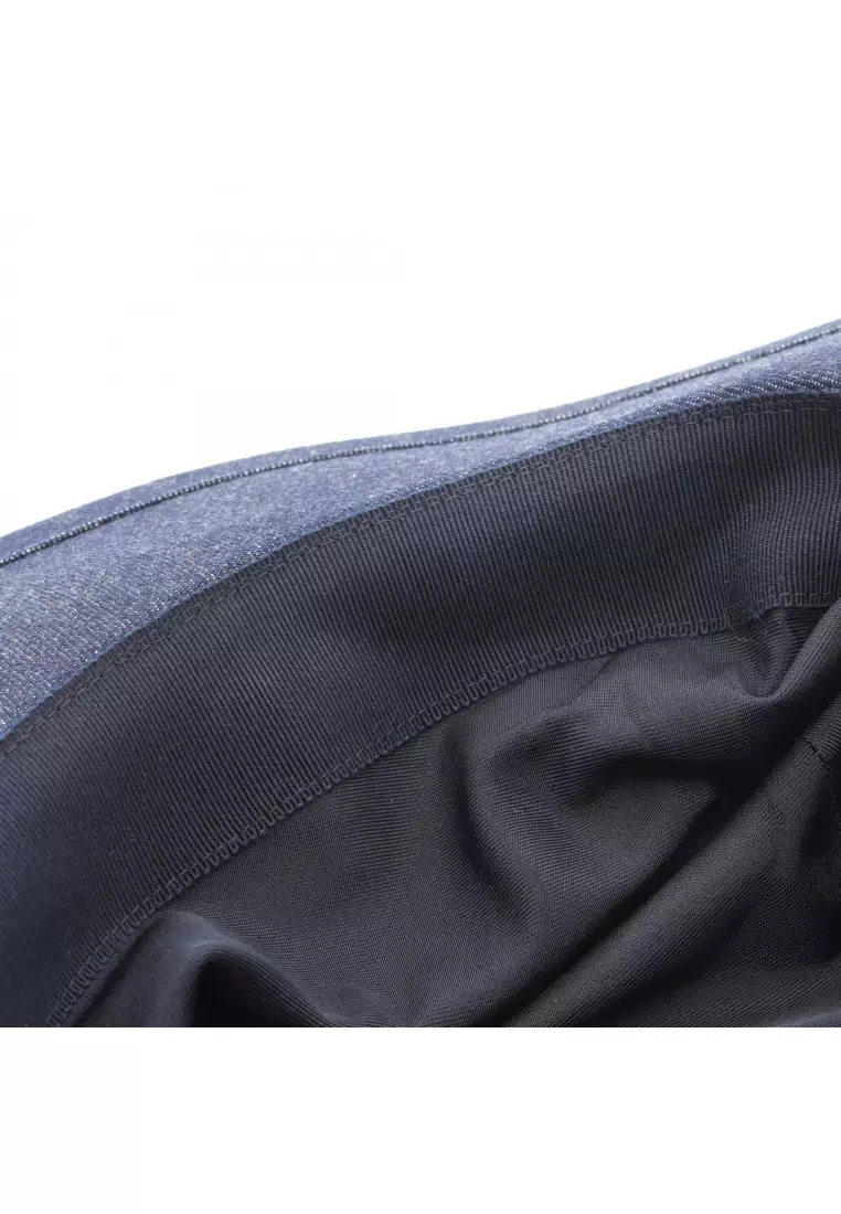Pre-Loved Hermès Heloise Silky hat hat cotton Indigo blue black