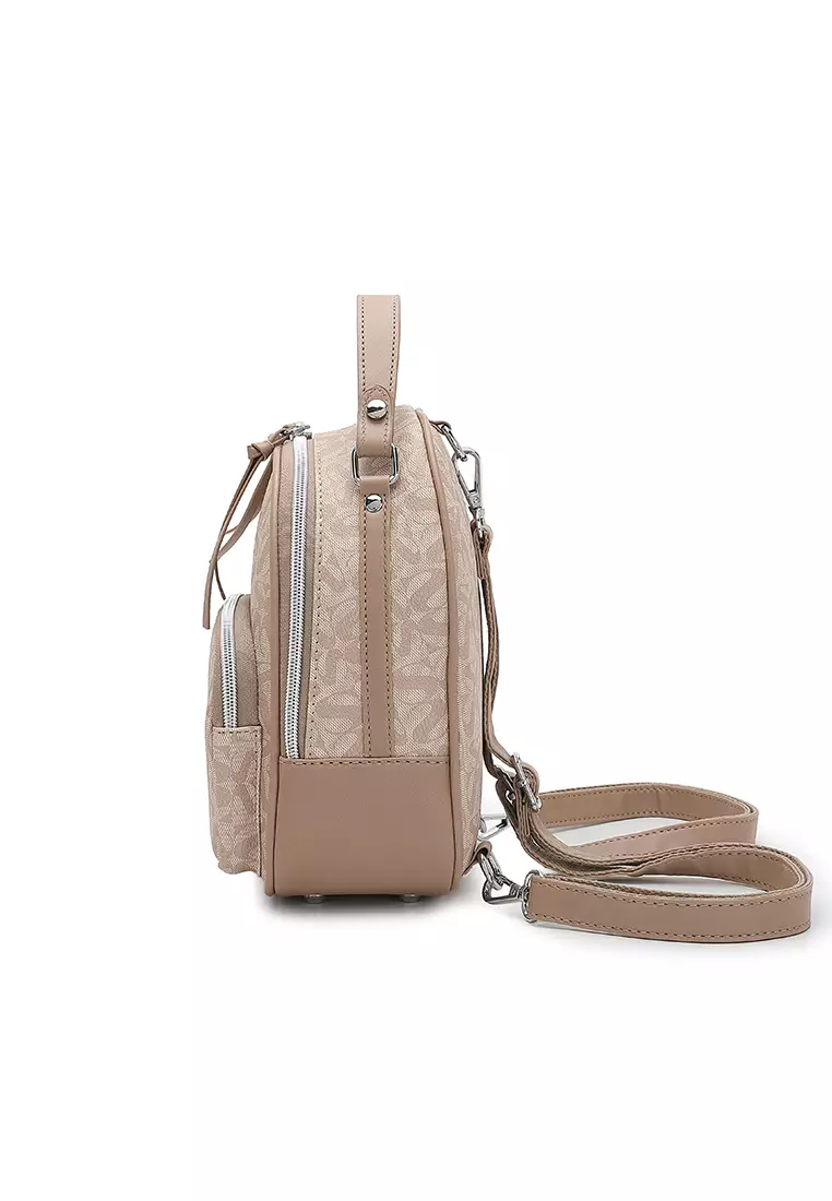 Women's Mini Backpack (Tas Ransel Wanita & Tas Punggung Wanita) - Krem