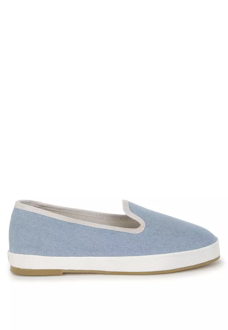 Discount on London Rag  shoes - SKU: Denim Slip On Sneakers In Light Blue