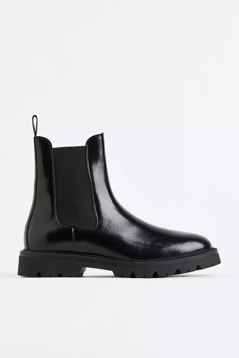 H&m black chelsea clearance boots