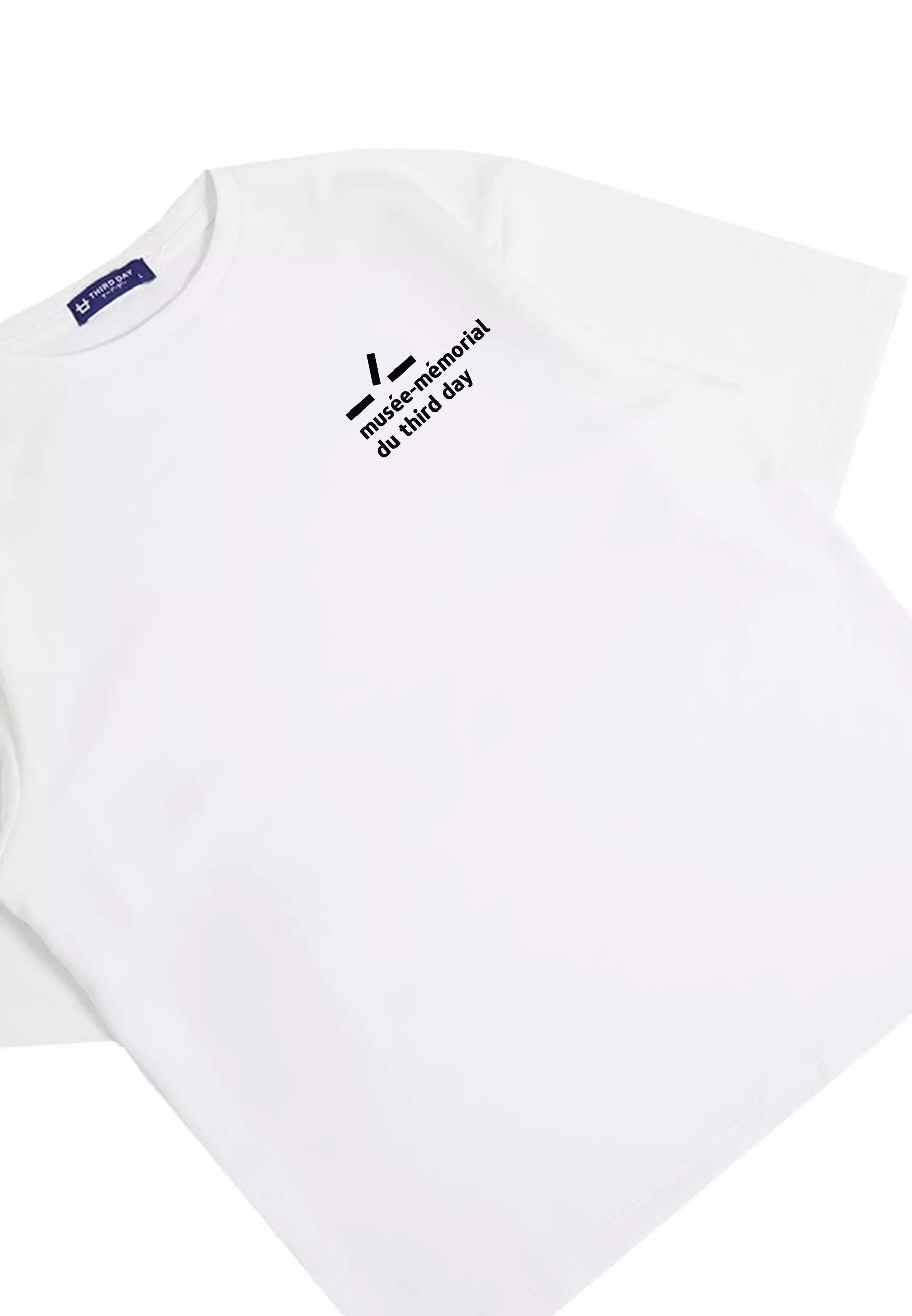 MTQ54 kaos oversize putih bahan tebal scuba musee thirdday pria distro putih