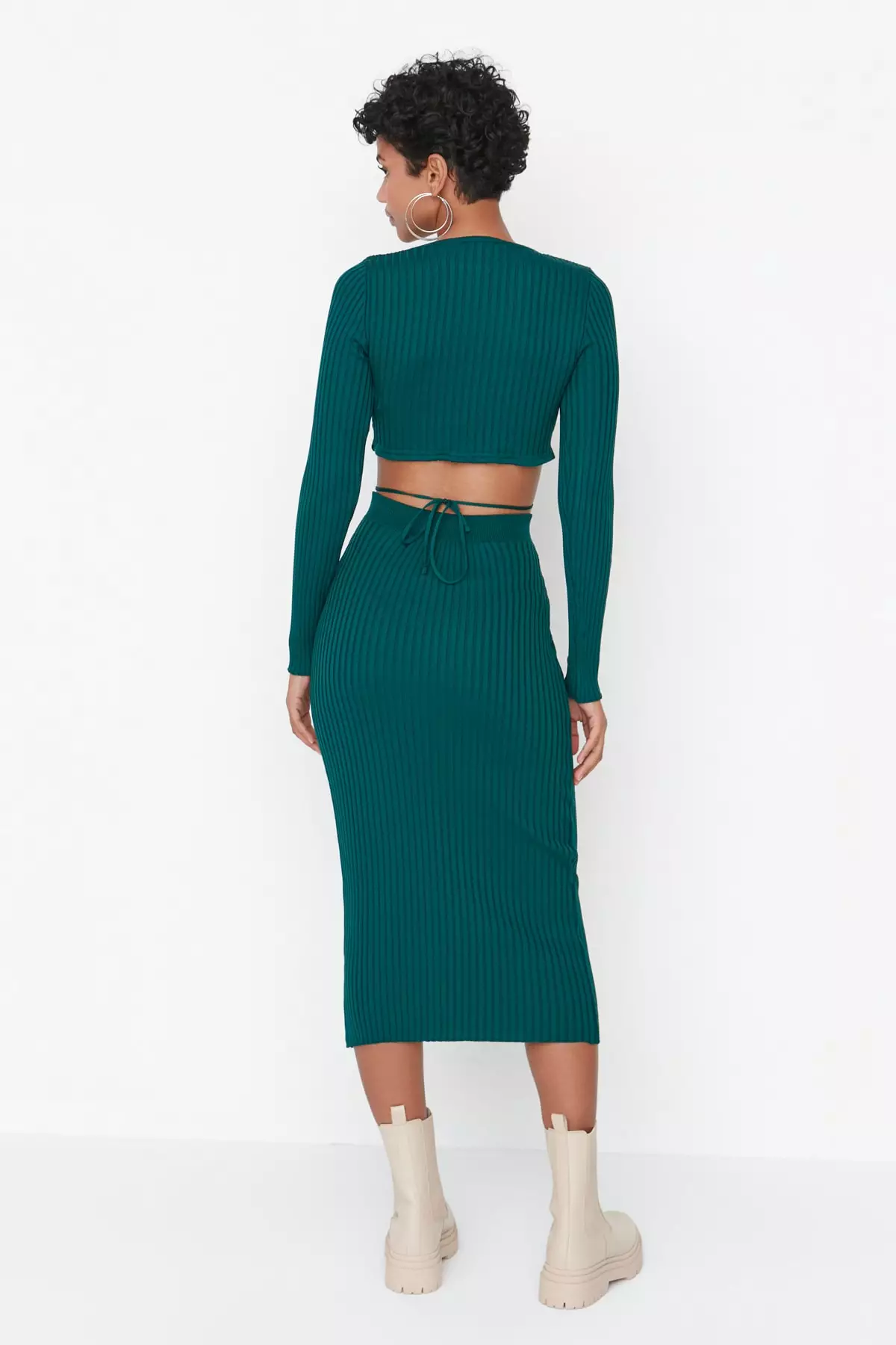 Top and midi skirt set top