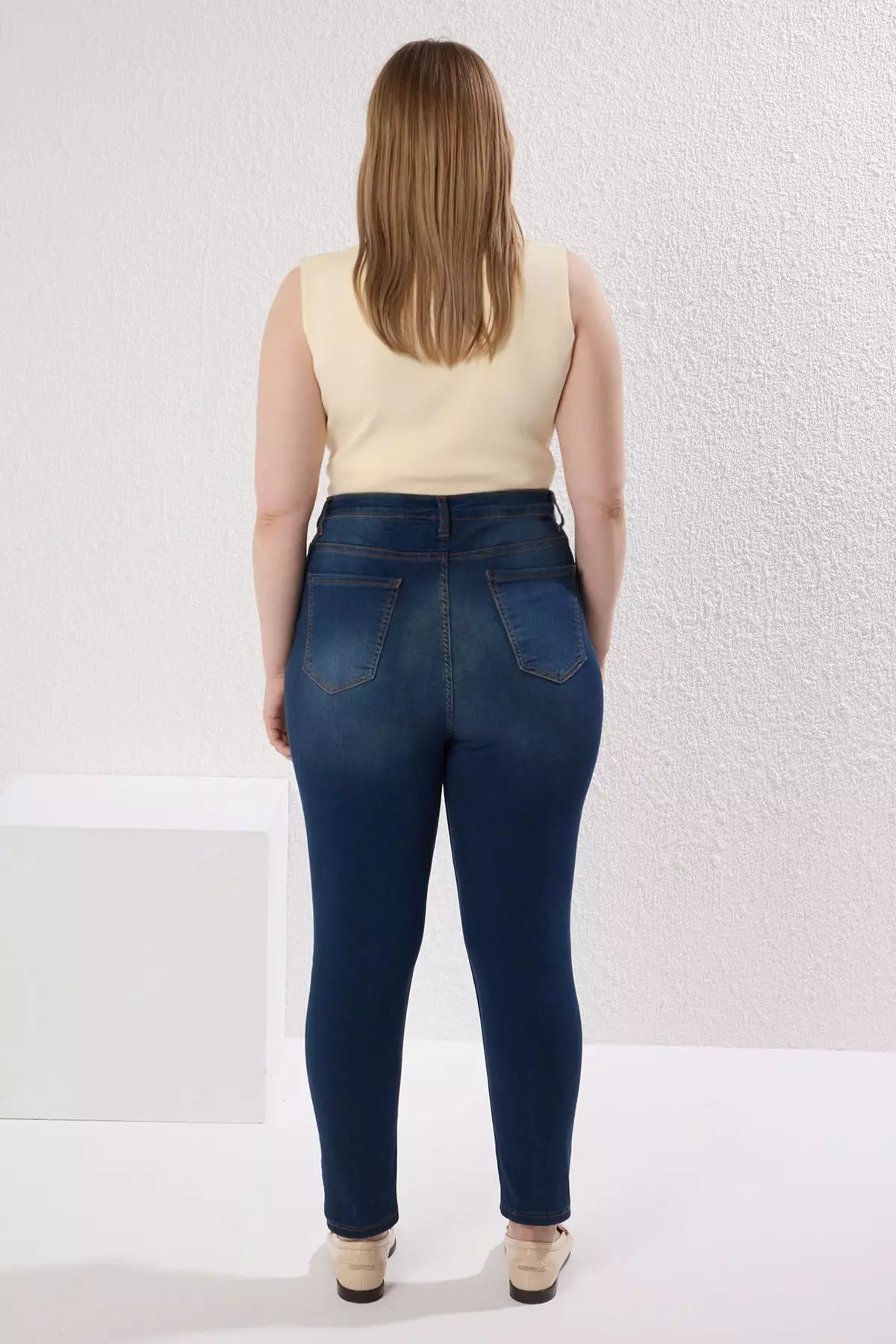 High Waist Stretch Skinny Jeans