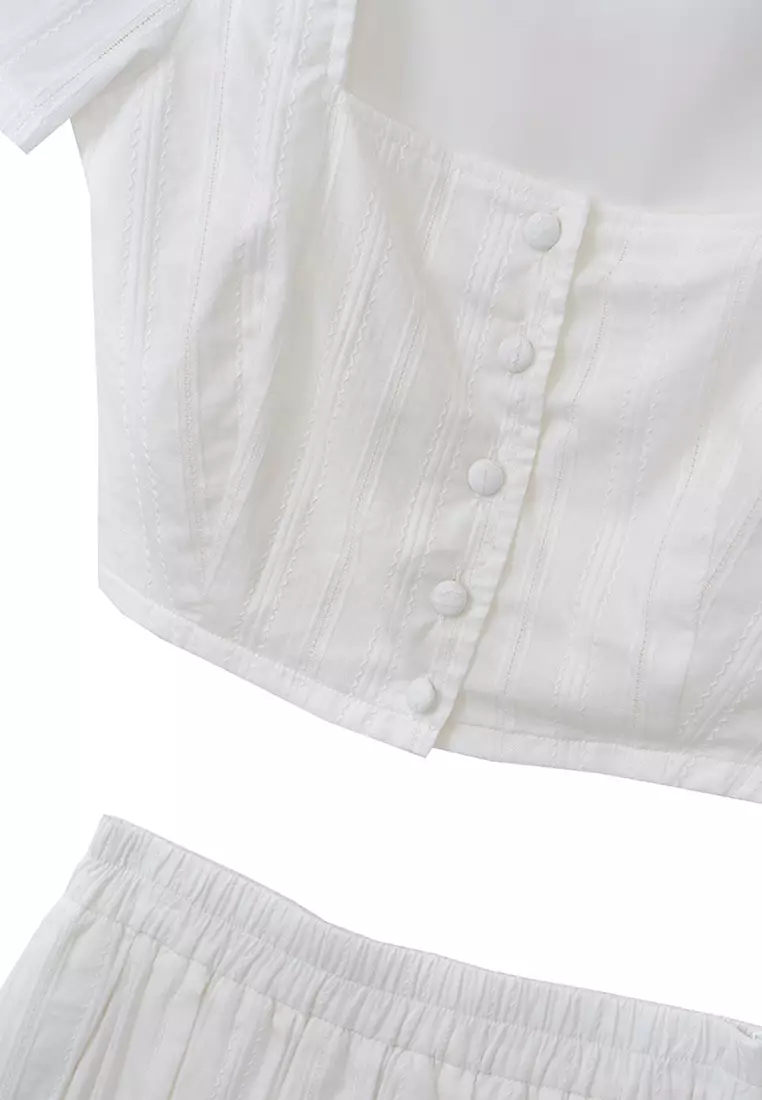 Sporty Chic Top and Skirt Set