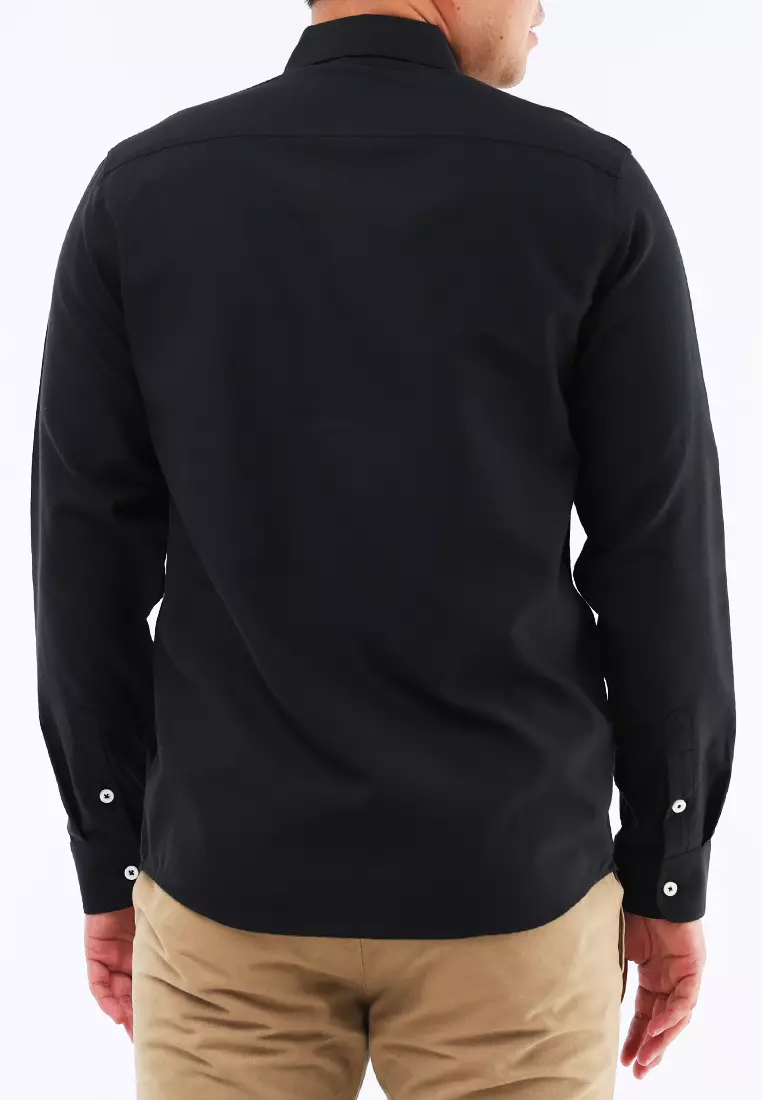 Woven Polo Long Sleeve