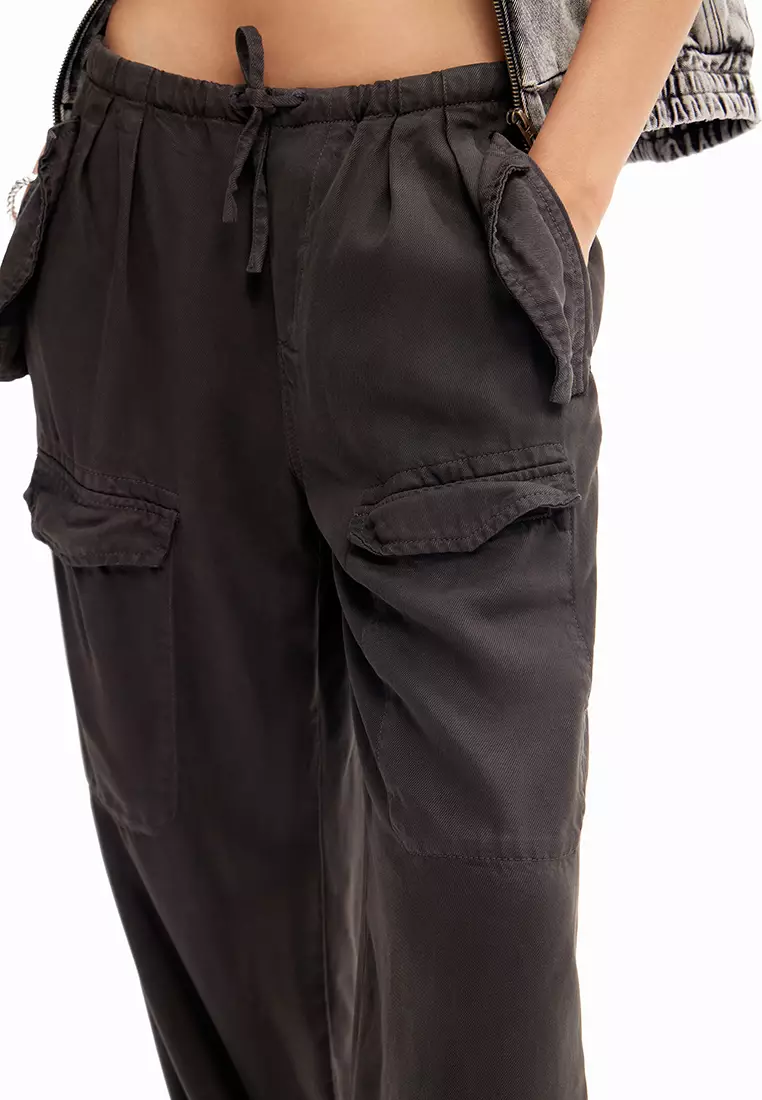 Desigual Woman Wide-leg cargo trousers.