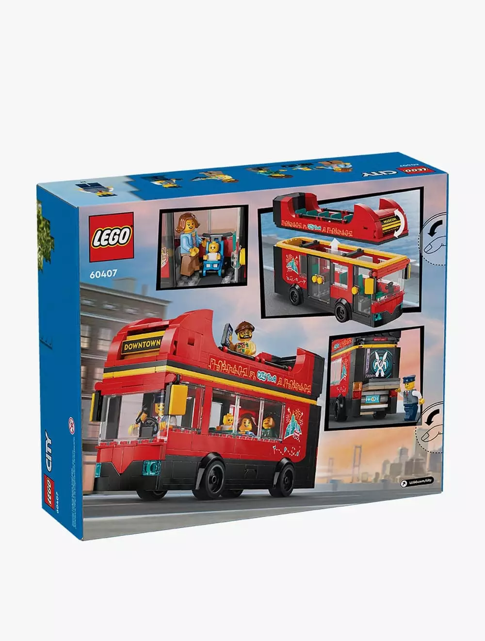 LEGO® City Red Double-Decker Sightseeing Bus - 60407