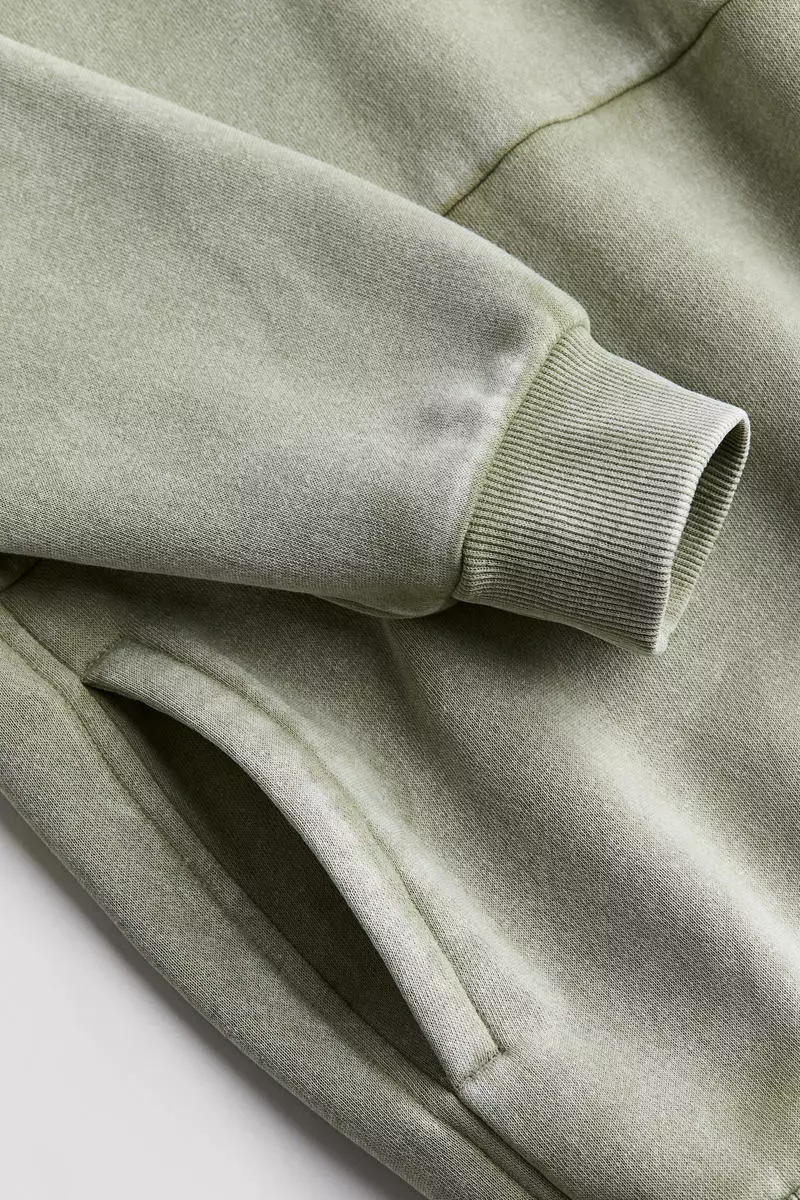 Oversized washed-look hoodie