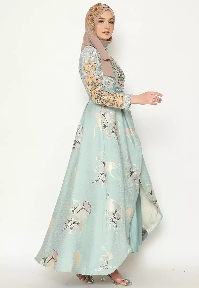 Bibiq Gamis Brokat Satin JACQUARD