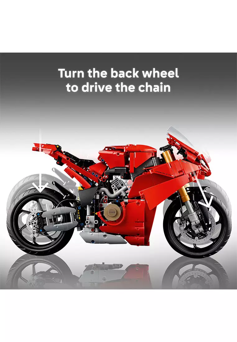 Technic 42202 Ducati Panigale V4 S Motorcycle, Age 18+, Building Blocks, 2025 (1603pcs)