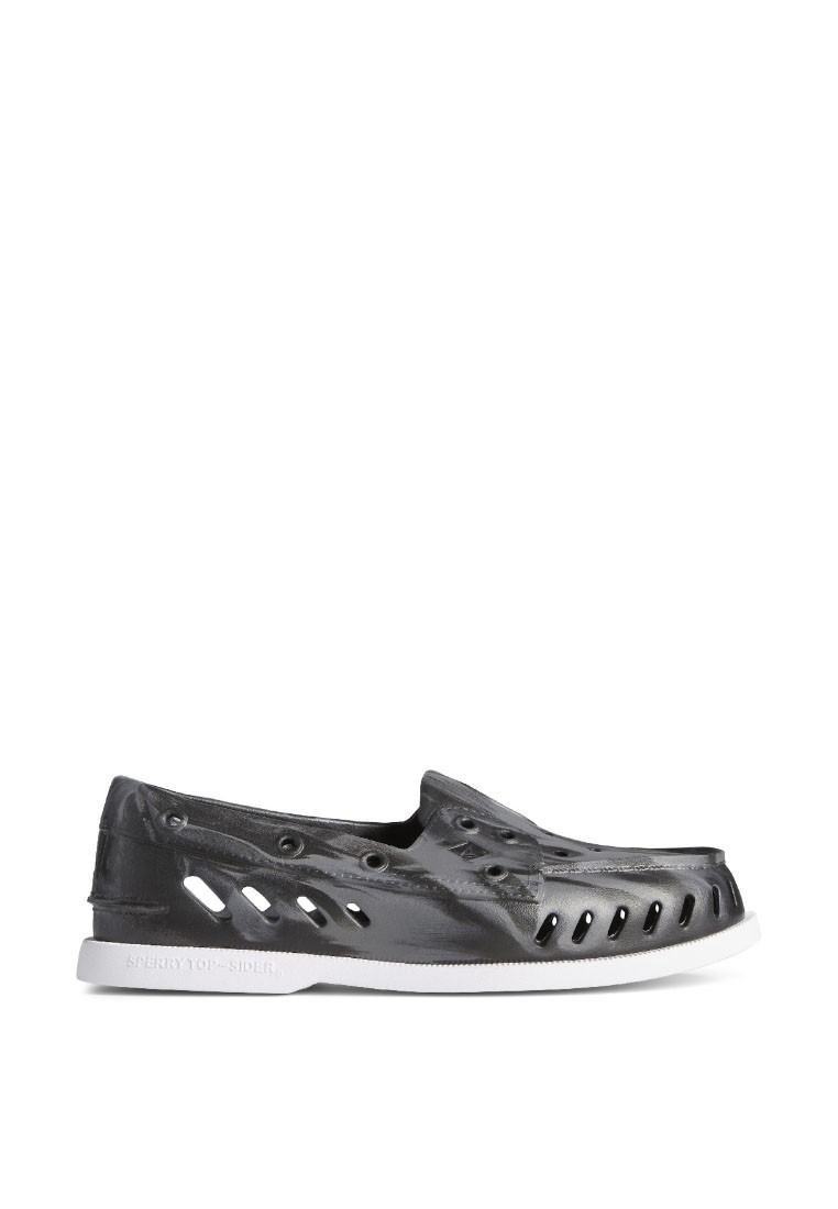 Sperry Women's Authentic Original Marbled Boat Shoe - Black Multi (STS86976)
