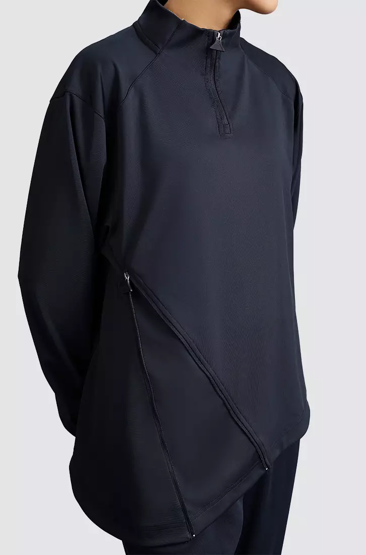 TESHA 半拉链运动夹克