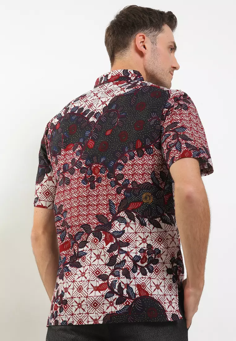 Hem Batik Body Fit Daun Jalar