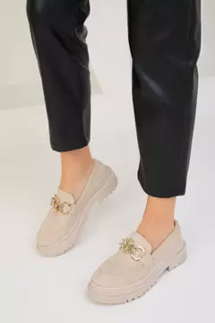 Beige Suede