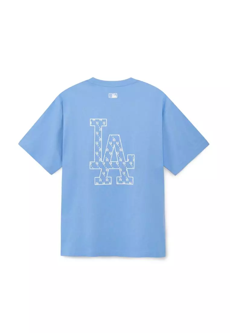 MLB TOUR L/S B&W BIG TEAM LOGO TEE MLB Men's Los Angeles Dodgers