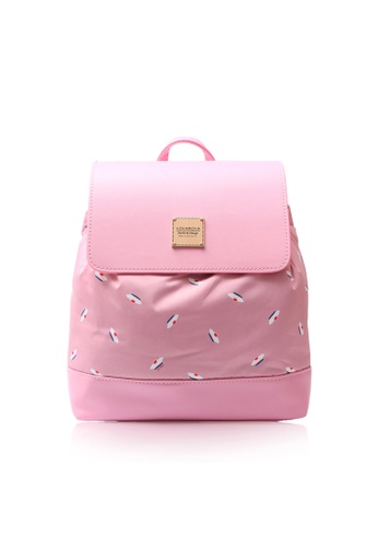 VOVAROVA pink Flipped Backpack - French Pom Pom - ApplePink 92B01AC15B3477GS_1