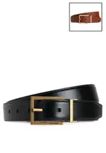 Buy Calvin Klein Square Buckle Smooth 32MM Reversible Belt