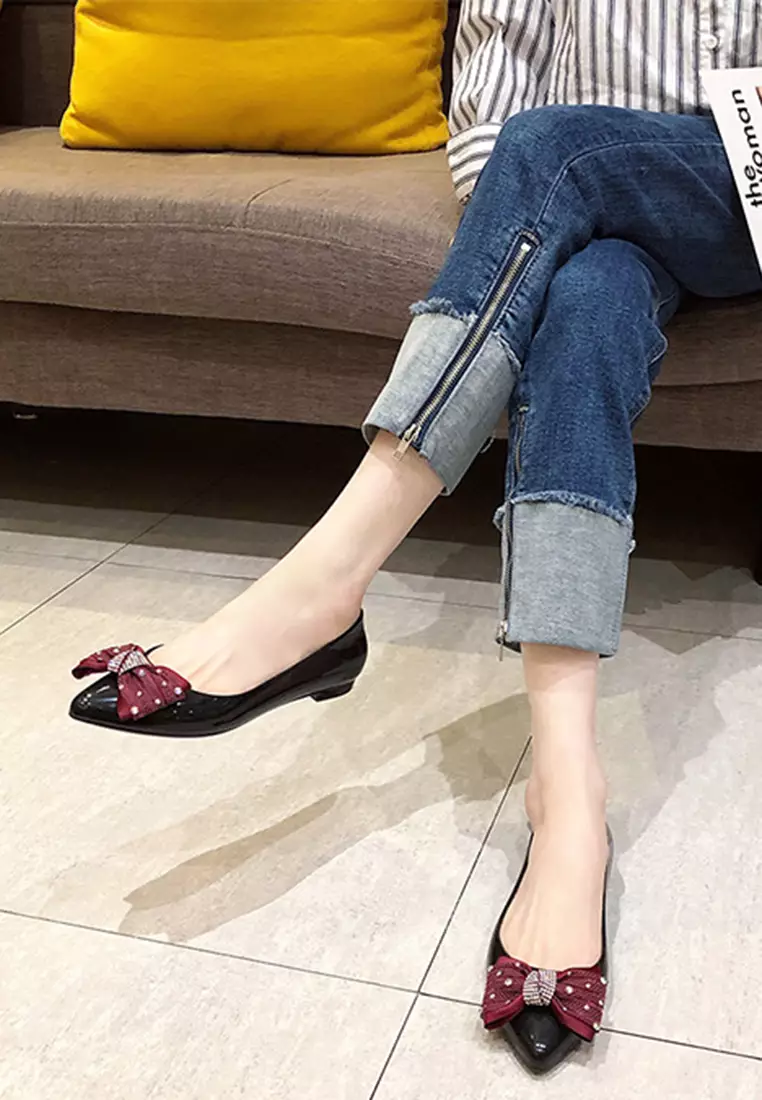 Bow Waterproof Jelly Shoes