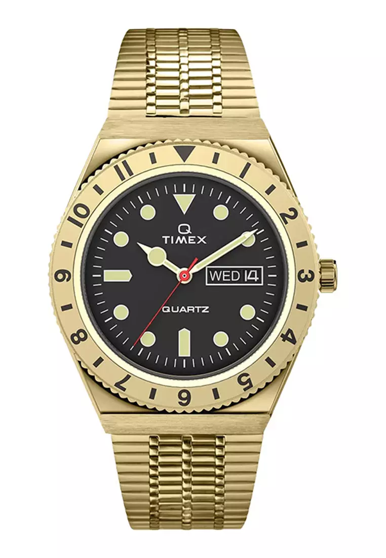 Jual Timex Jam Tangan Pria Timex Q TW2V18800 Reissue Men Black Dial ...