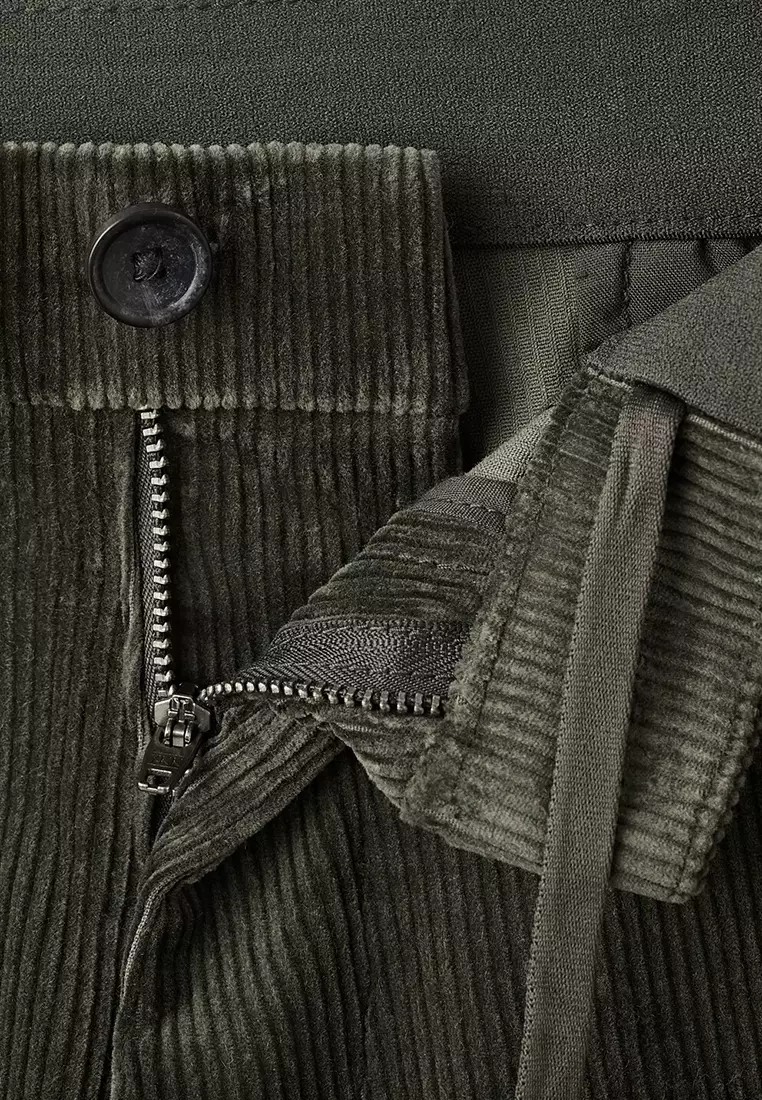 Corduroy Slim-Fit Trousers