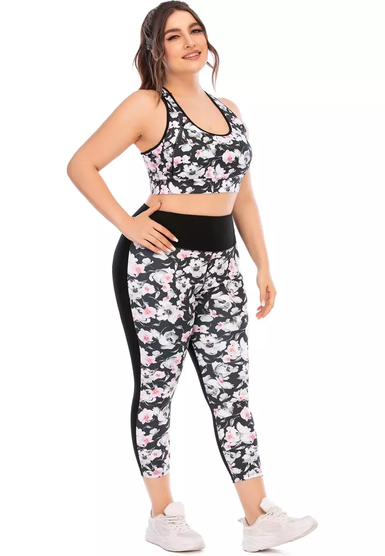 Buy Its Me Plus Size Fitness Yoga Sports Suit (Sports Bra+Tights - Main Image