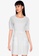 ZALORA BASICS white Double Pocket Dress With Belt E853BAA049A908GS_1