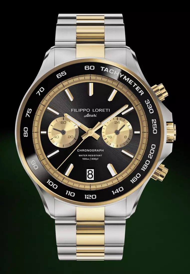 Filippo Loreti Unisex Stainless Steel Ascari Grand Prix GP Quartz