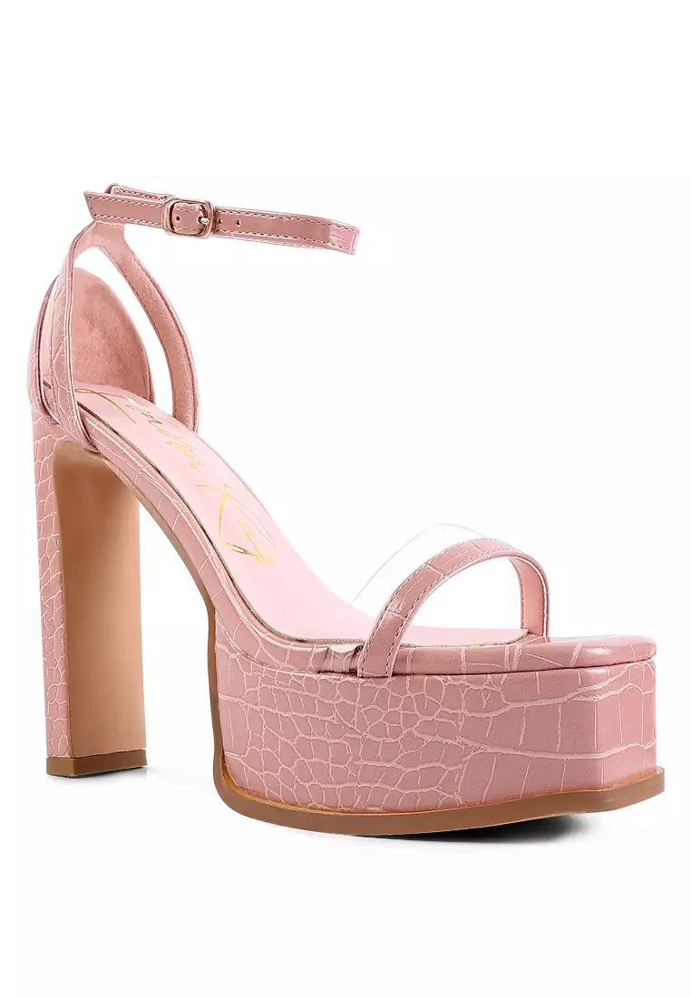 Chunky discount pink sandals