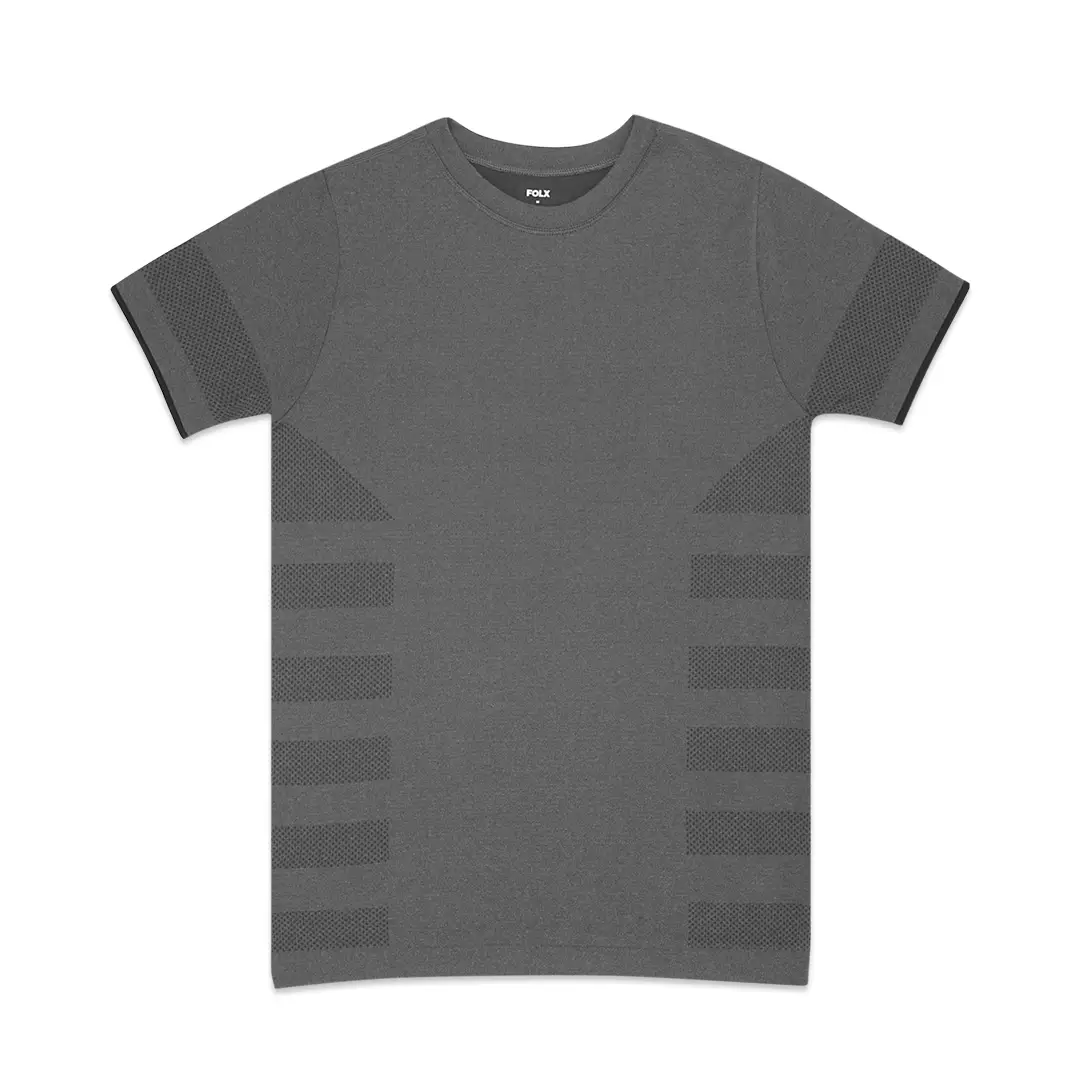 Seamless Compression Performance T-Shirt Dark Grey