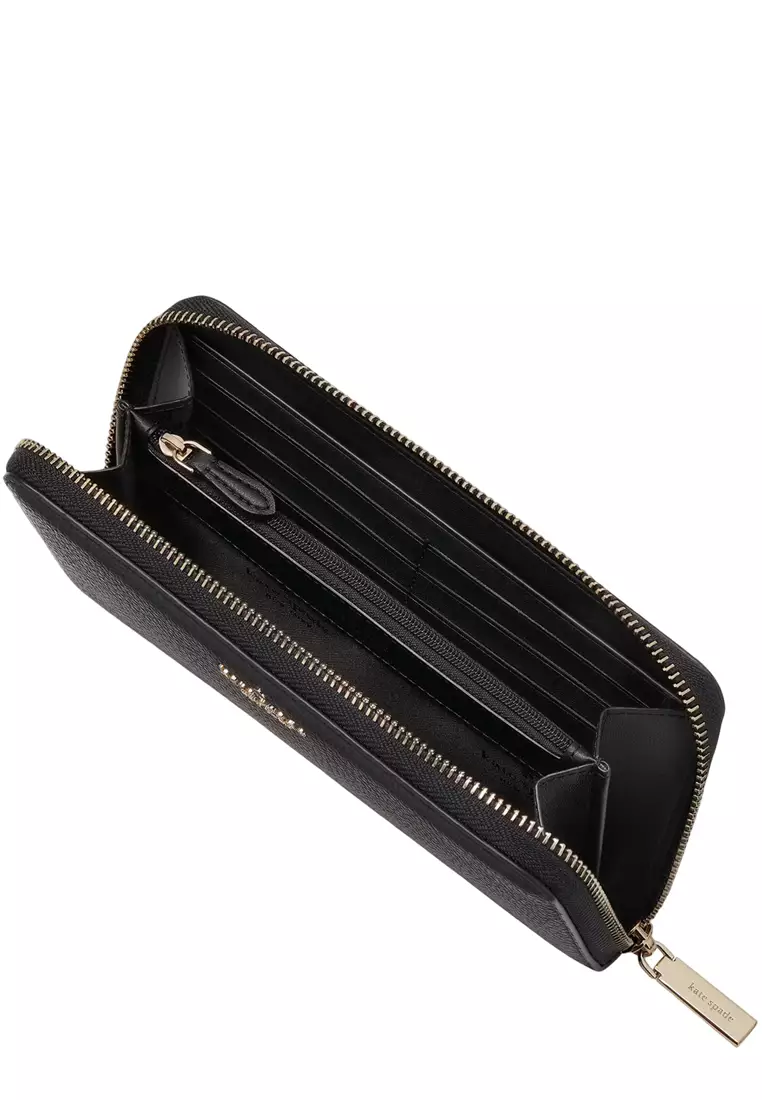 Lena Large Continental Wallet - Black KH786