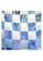 John Galliano blue [Made in Italy] John Galliano Checkered Print Silk Scarf (BLUE) 9033AAC5FD4BACGS_2
