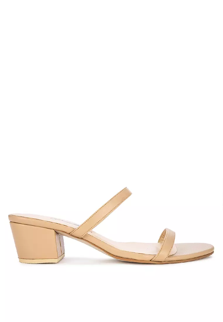 Two strap heel sandals on sale