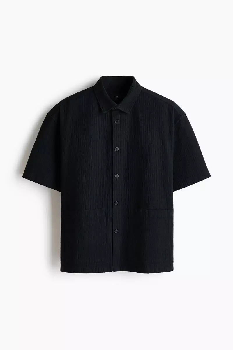 Relaxed Fit Linen-blend shirt