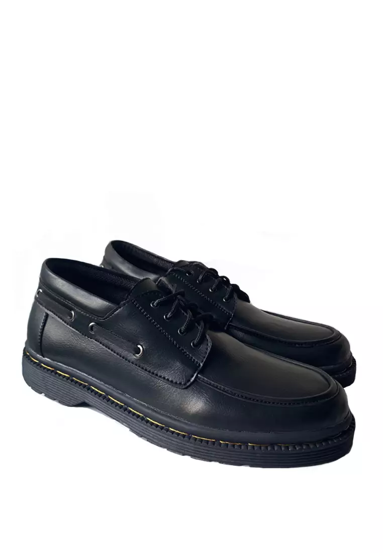 Country Boots Roman Black Sepatu Zapato Pria