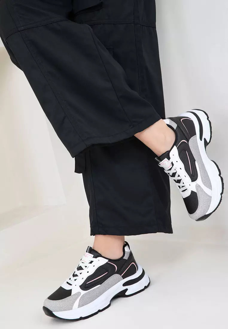 Ice-Black-Powder-C Women's Sneakers 18802