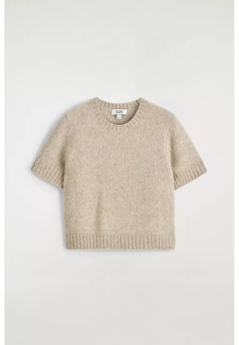 KNITTED ALPACA-BLEND T-SHIRT