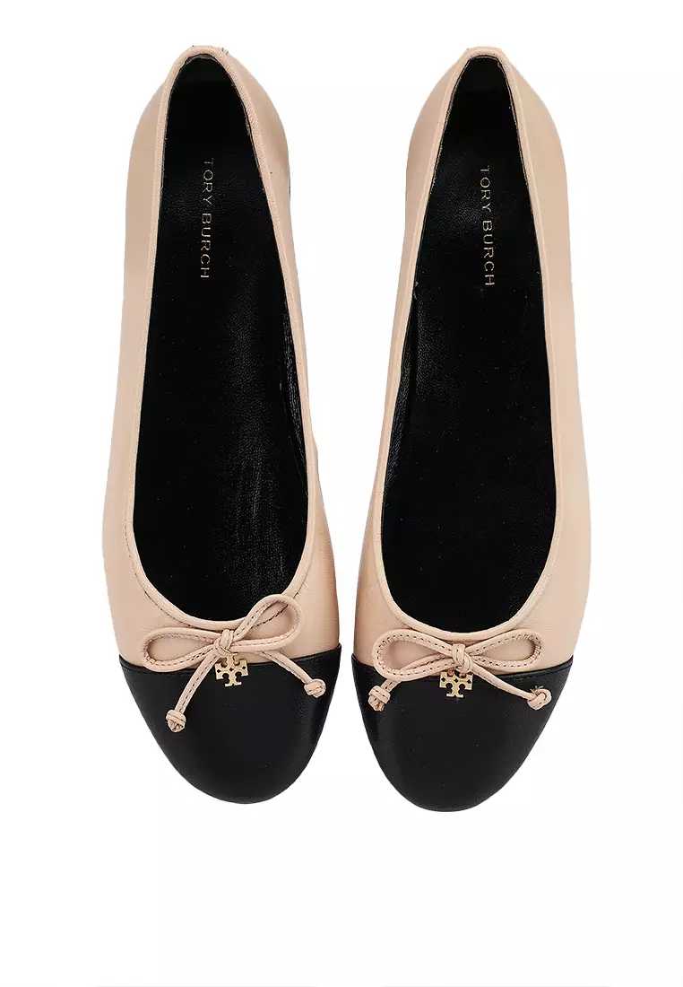 Tory burch cap toe flat outlet