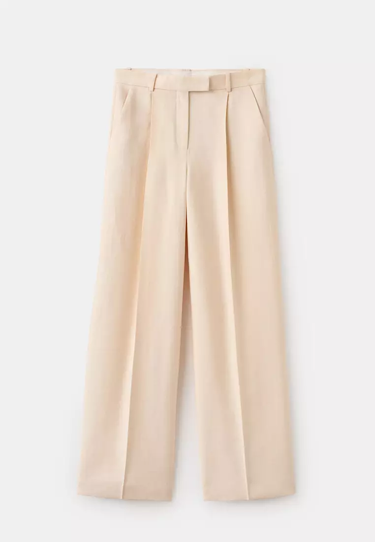 低腰萊賽爾長褲