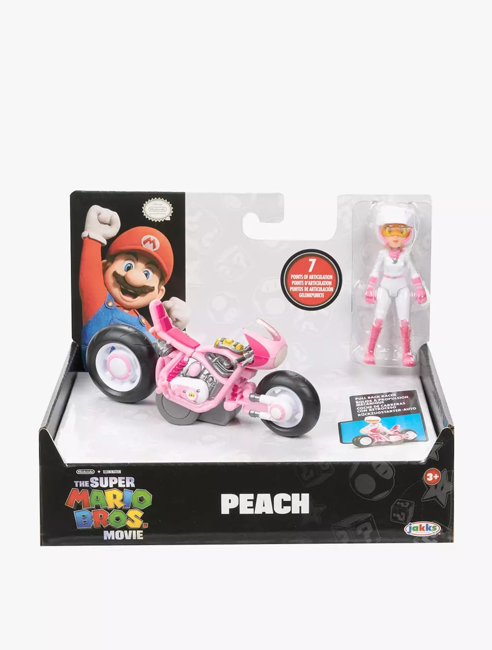 The Super Mario Bros Movie 2.5” Figure with Pull Back Racer – Peach - NTM41769I - multi