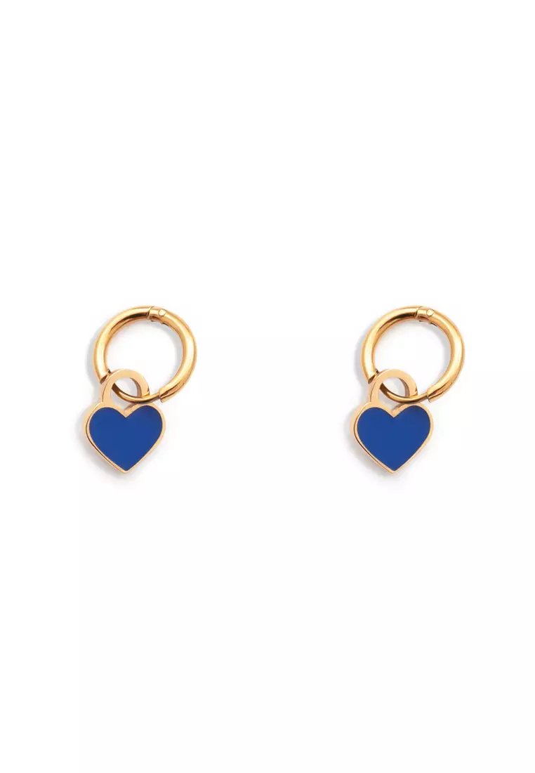 Dark blue top earrings online