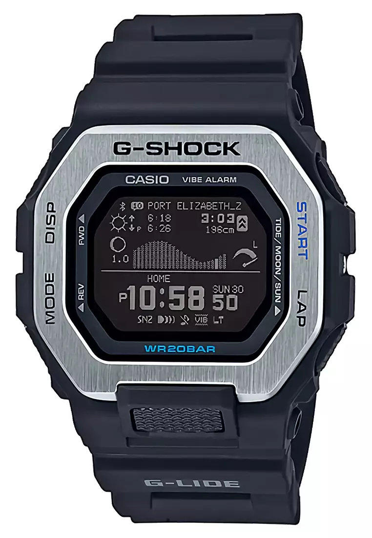 G-Shock G-Lide - Jam Tangan Pria - Black - Resin Strap - GBX-100-1DR